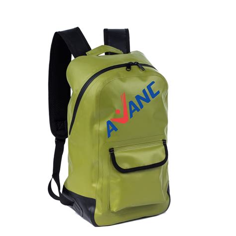 waterproof backpack with lockable zippers.